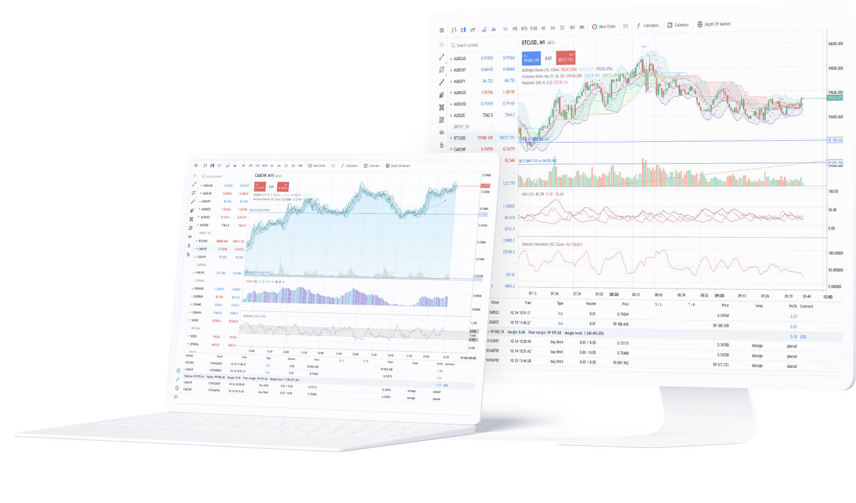 MetaTrader 5 网页终端界面